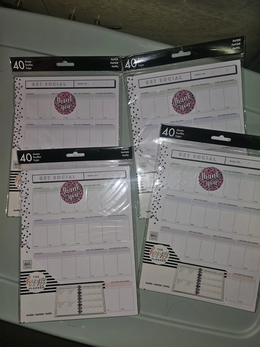 🩷 The Happy Planner Get Social 40-Sheet Dashboard